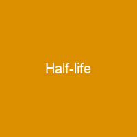 Half-life