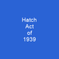 Hatch Act of 1939