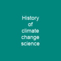 History of climate change science