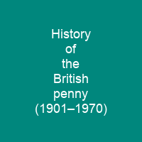 History of the British penny (1901–1970)
