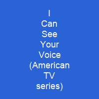I Can See Your Voice (American TV series)
