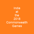 India at the 2018 Commonwealth Games