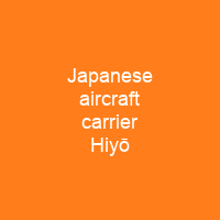 Japanese aircraft carrier Hiyō