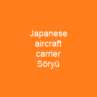 Japanese aircraft carrier Sōryū