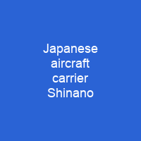 Japanese aircraft carrier Shinano