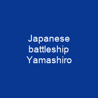 Japanese battleship Yamashiro