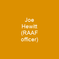 Joe Hewitt (RAAF officer)