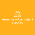 July 2020 Armenian–Azerbaijani clashes
