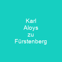 Karl Aloys zu Fürstenberg