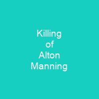 Killing of Alton Manning