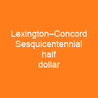 Lexington–Concord Sesquicentennial half dollar