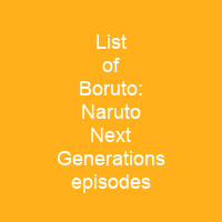 List of Boruto: Naruto Next Generations episodes