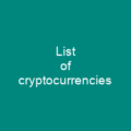 List of cryptocurrencies