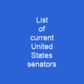 List of current United States senators