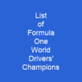 List of Formula One World Drivers' Champions