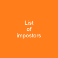 List of impostors