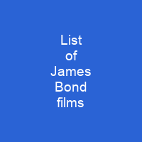 List of James Bond films