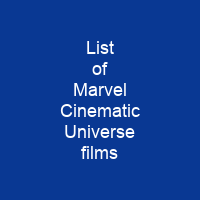 List of Marvel Cinematic Universe films