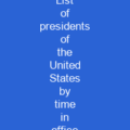 List of presidents of the United States by time in office