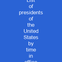 List of presidents of the United States by time in office