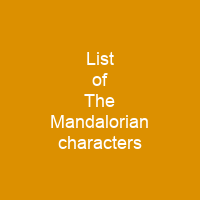 List of The Mandalorian characters
