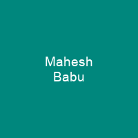 Mahesh Babu