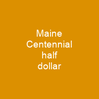 Maine Centennial half dollar