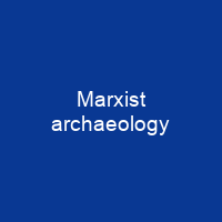 Marxist archaeology