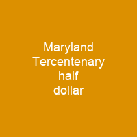 Maryland Tercentenary half dollar