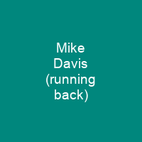 Mike Davis (running back)