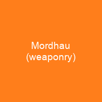 Mordhau (weaponry)