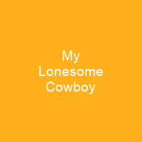 My Lonesome Cowboy