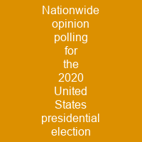 Nationwide opinion polling for the 2020 United States presidential election