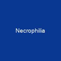 Necrophilia
