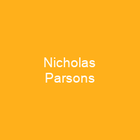 Nicholas Parsons