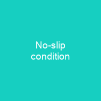 No-slip condition