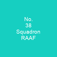 No. 38 Squadron RAAF