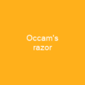 Occam's razor