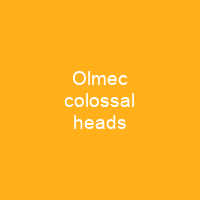 Olmec colossal heads