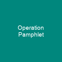 Operation Pamphlet
