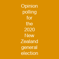 Opinion polling for the 2020 New Zealand general election