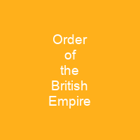 Order of the British Empire