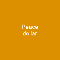 Peace dollar