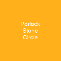 Porlock Stone Circle
