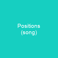 Positions (song)
