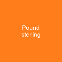 Pound sterling