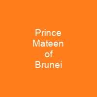 Prince Mateen of Brunei