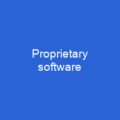 Proprietary software