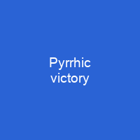 Pyrrhic victory