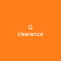 Q clearance